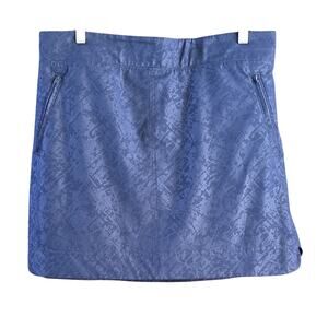 ORVIS skort Women's ACTIVEWEAR Travel Shattered Glass Embossed Navy Large